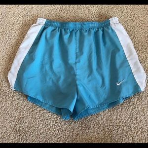 vintage light blue nike shorts